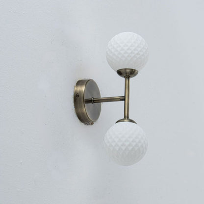 Lior 2-Light Antique Brass Wall Light