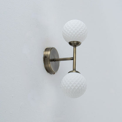 Lior 2-Light Antique Brass Wall Light