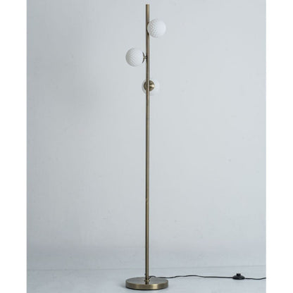 Lior 3-Light Antique Brass Floor Lamp