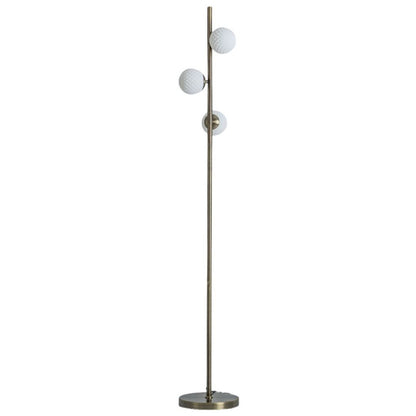 Lior 3-Light Antique Brass Floor Lamp