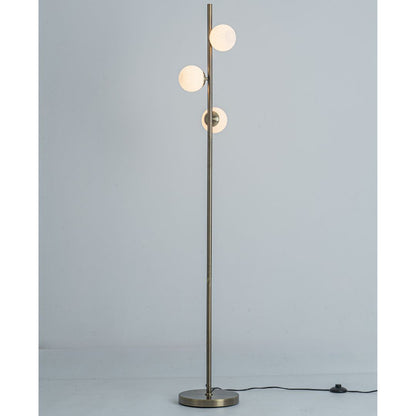 Lior 3-Light Antique Brass Floor Lamp