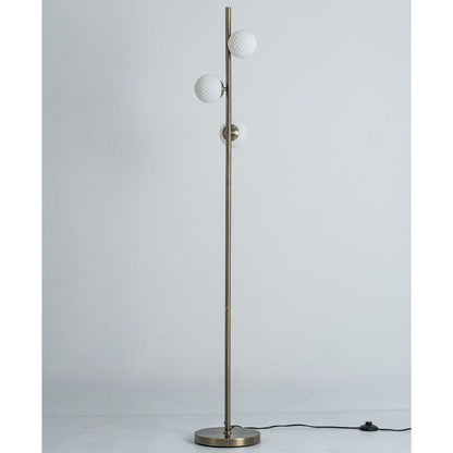 Lior 3-Light Antique Brass Floor Lamp
