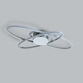 Astra 3 Light Chrome LED Semi Flush Ceiling Light