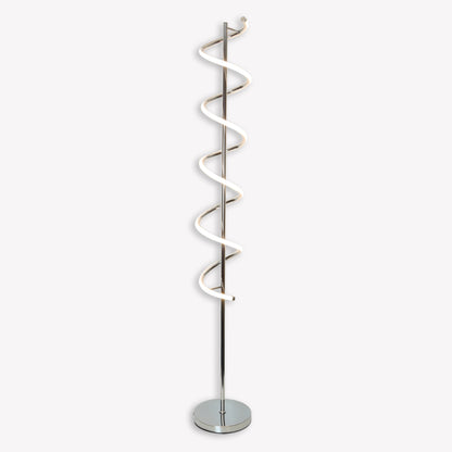 Cosimo Spiral Polished Chrome LED Floor Lamp