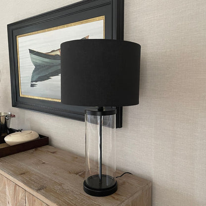 Adelia Black & Glass Table Lamp