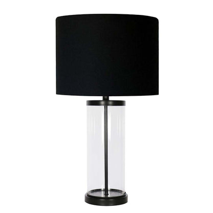 Adelia Black & Glass Table Lamp
