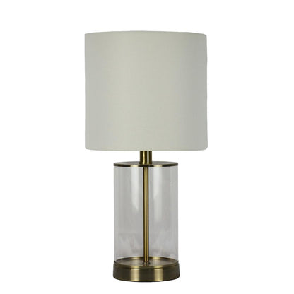 Adelia Antique Brass Small Table Lamp
