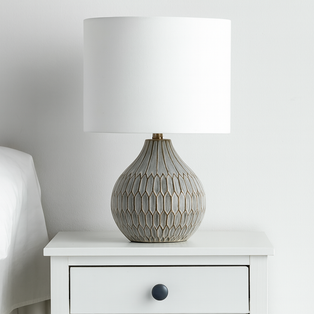 Solene Grey Table Lamp