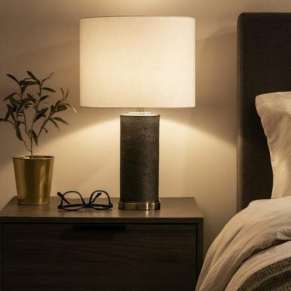 Marcelline Grey Table Lamp