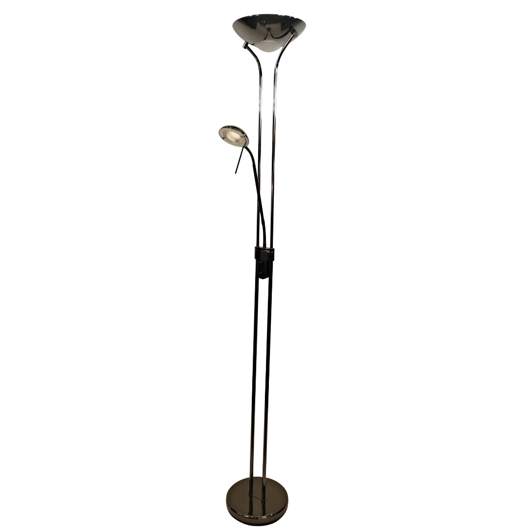 Tiree LED Mother and Child Black Nickel Floor Lamp