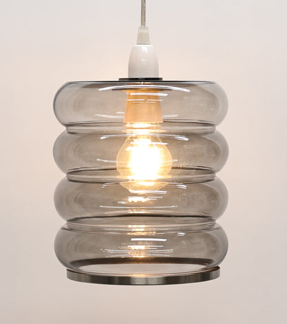Cassia Smoke Glass Easy-Fit Pendant