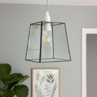 Sable Matte Black Glass Easy-Fit Pendant