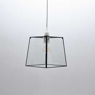 Sable Matte Black Glass Easy-Fit Pendant