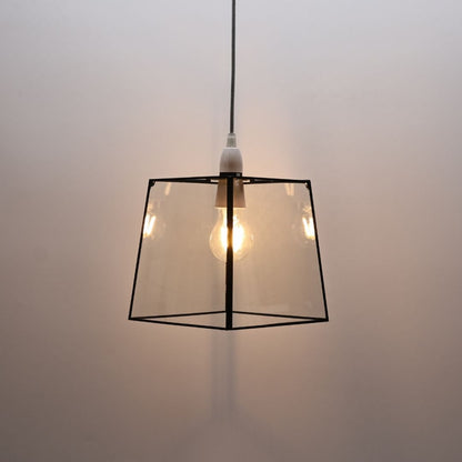 Sable Matte Black Glass Easy-Fit Pendant