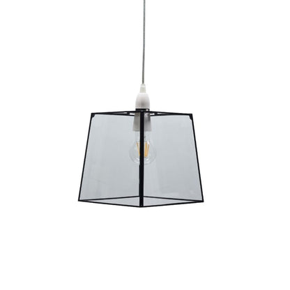 Sable Matte Black Glass Easy-Fit Pendant