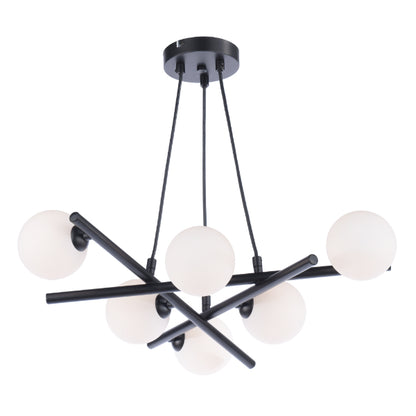 Pedro 6 Light Pendant Ceiling Light Black