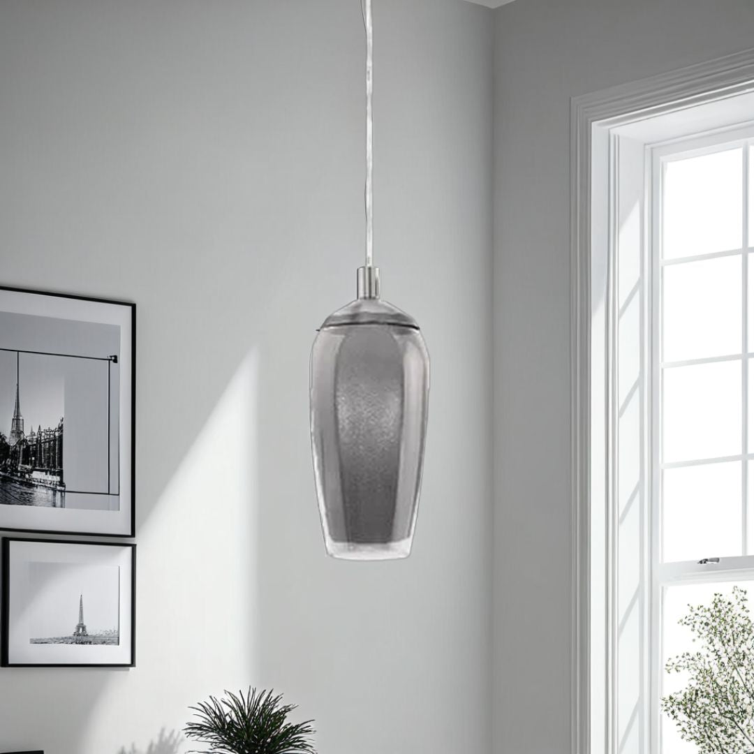 Stephie Pendant Ceiling Light Satin Nickel