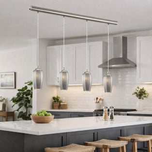 Stephie 4 Light Ceiling Light Bar Satin Nickel