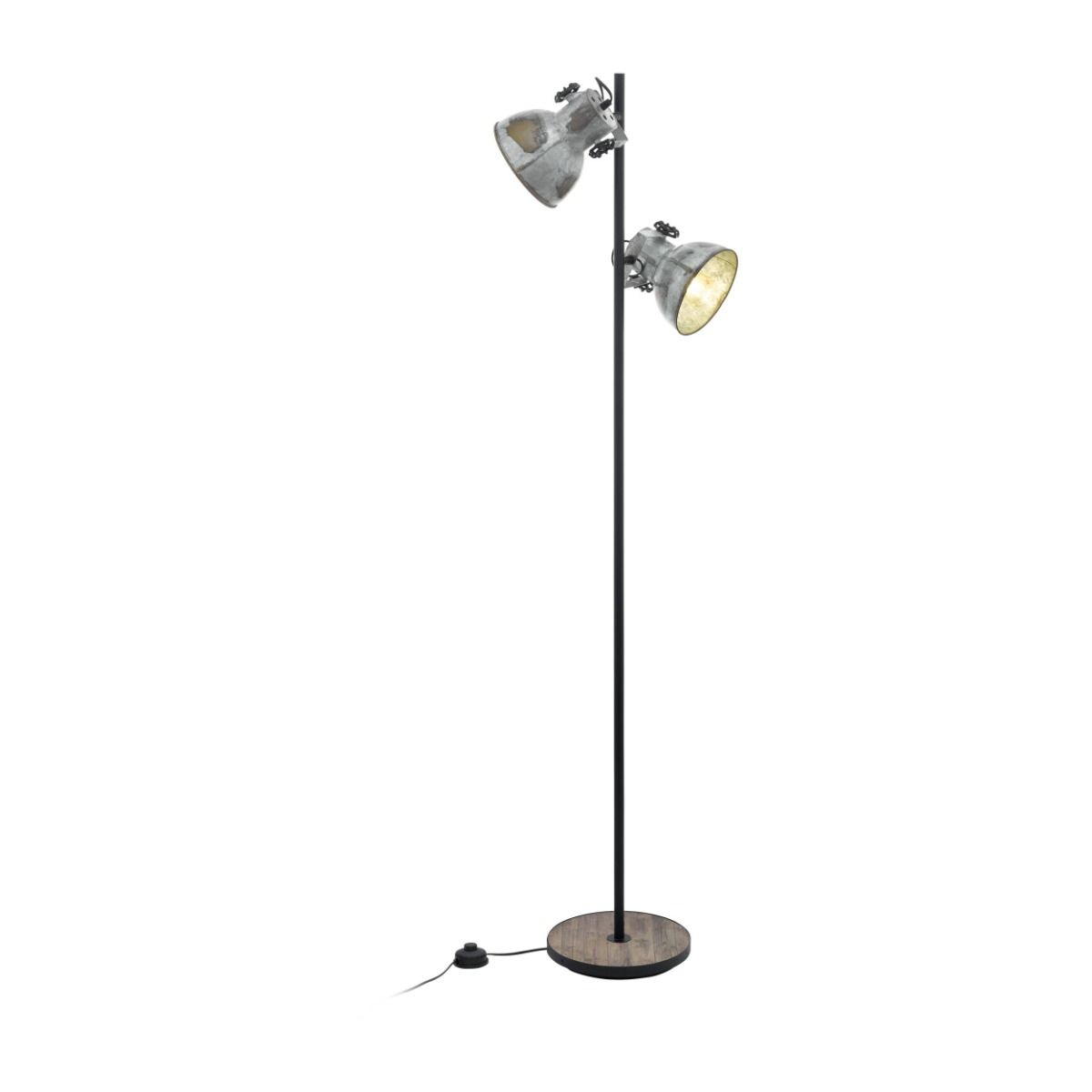 Branwen 2 Light Industrial Task Floor Lamp
