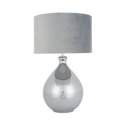 Cairo Grey Glass Table Lamp