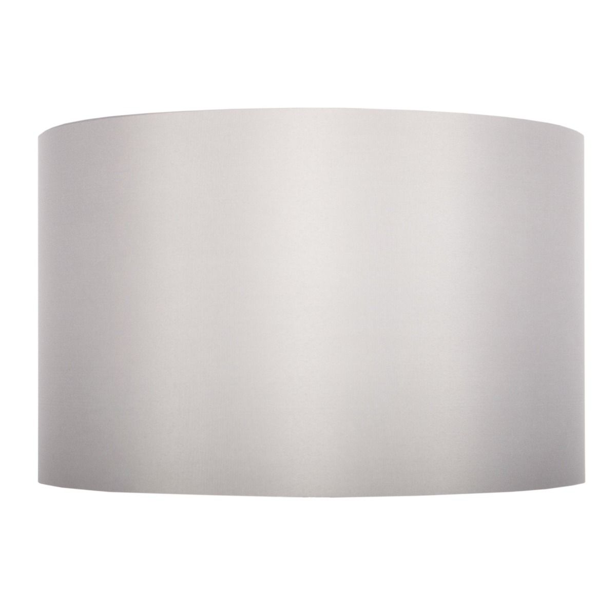 Metallic 40cm Grey Silk Light Shade with Silver Card Lining