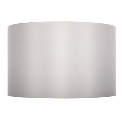 Metallic 40cm Grey Silk Light Shade with Silver Card Lining