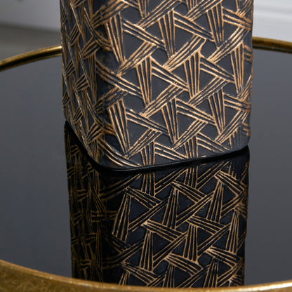 Denisa Black & Gold Ceramic Table Lamp