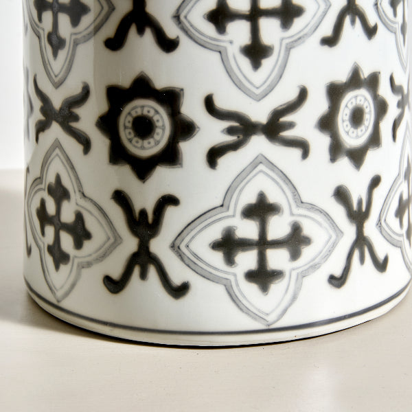 Nora Grey & White Ceramic Table Lamp