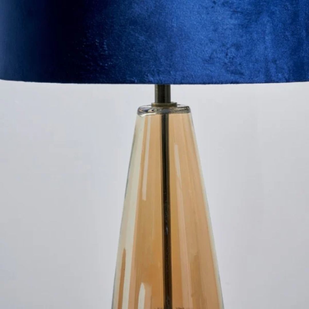 Elena Blue Glass Table Lamp