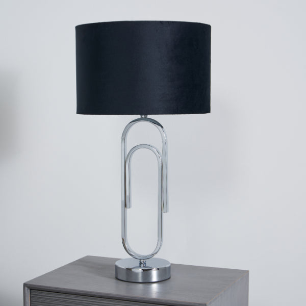 Dita Clip Chrome & Black Table Lamp