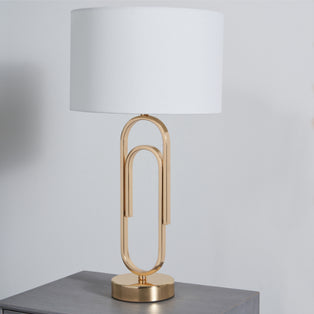 Dita Clip Gold & White Table Lamp
