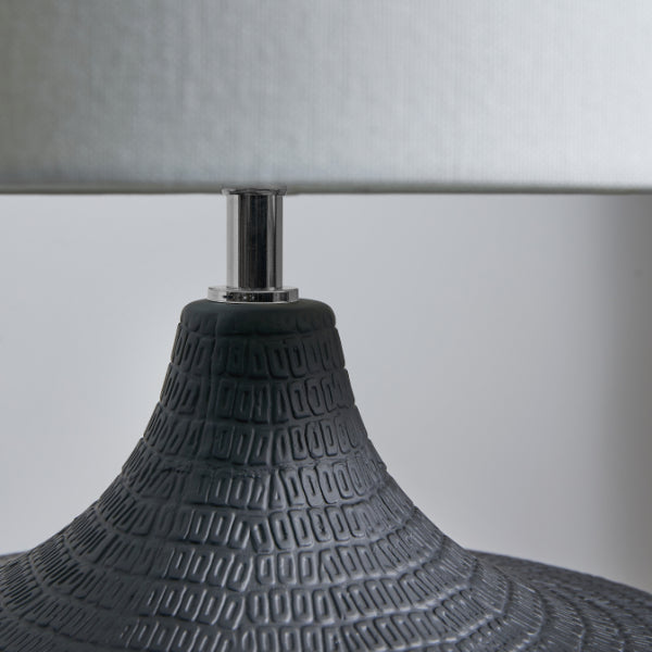Vilma Ceramic Black Table Lamp