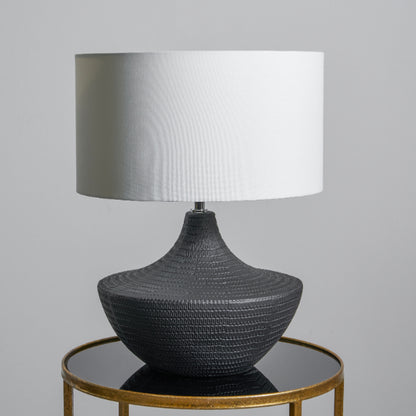 Vilma Ceramic Black Table Lamp