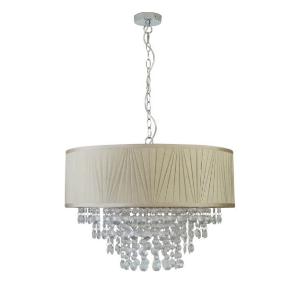Talula Champagne & Crystal Ceiling Pendant