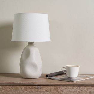 Sanders Cream Table Lamp