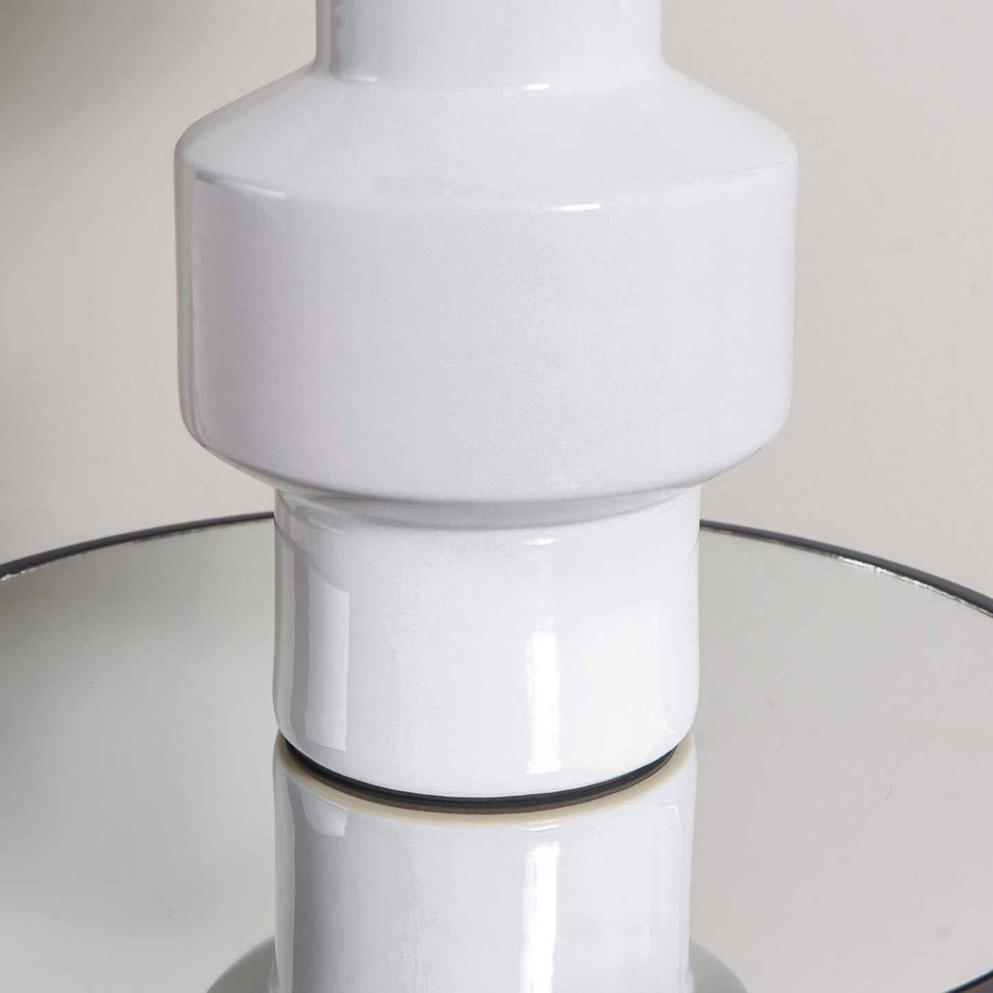 Salina White Ceramic Table Lamp