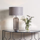 Brock Grey Smoked Glass Table Lamp