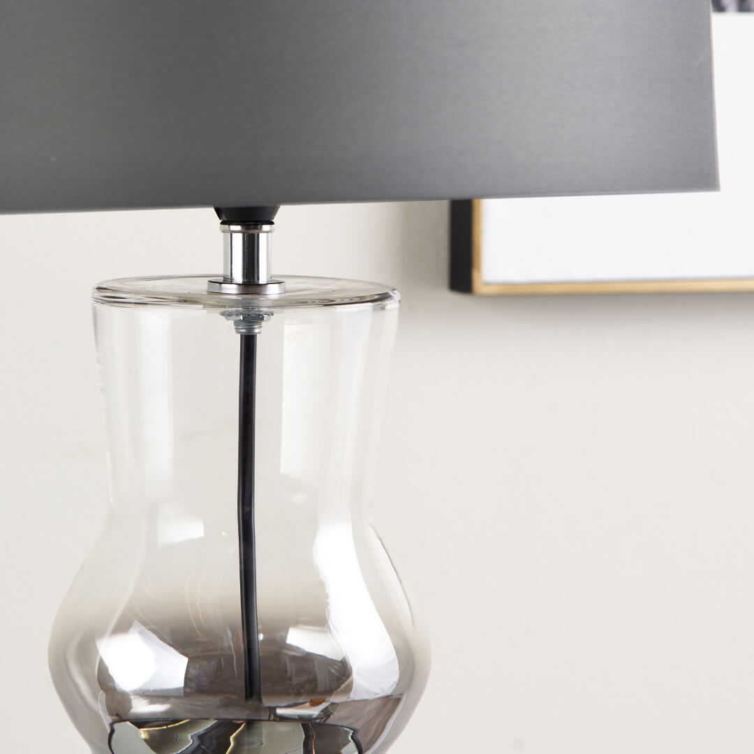 Zaynab Silver Glass Table Lamp