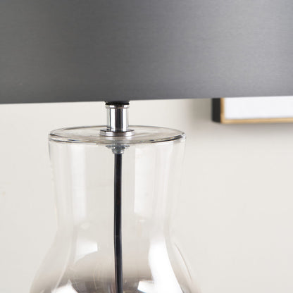 Zaynab Silver Glass Table Lamp
