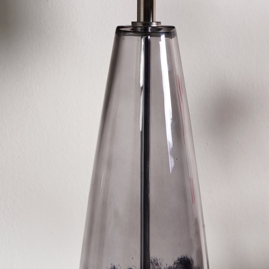 Elena Black Glass Table Lamp