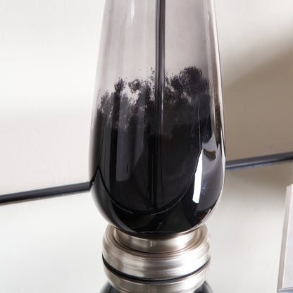 Elena Black Glass Table Lamp
