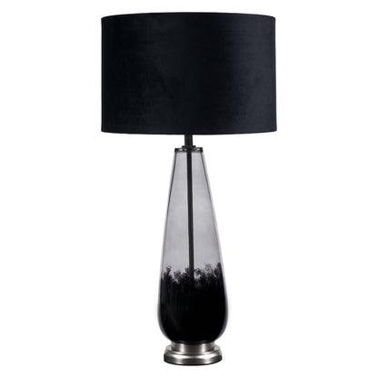 Elena Black Glass Table Lamp