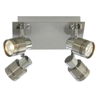 Reims 4 Light Chrome Ceiling Spotlight Plate
