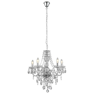 Chantelle 5 Light Clear Ceiling Light
