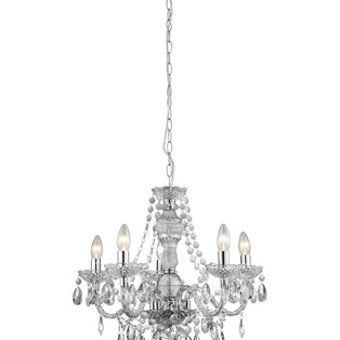 Chantelle 5 Light Clear Ceiling Light