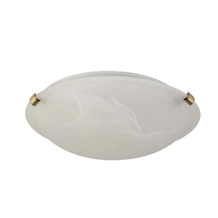 Kent 2 Light Flush Ceiling Light Antique Brass