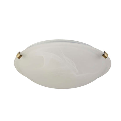 Kent 2 Light Flush Ceiling Light Antique Brass
