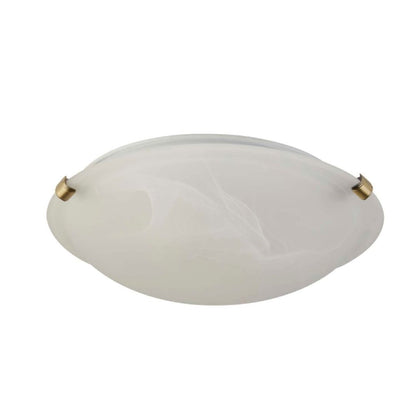 Kent 2 Light Flush Ceiling Light Antique Brass