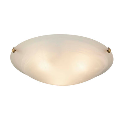 Kent Flush Antique Brass Ceiling Light