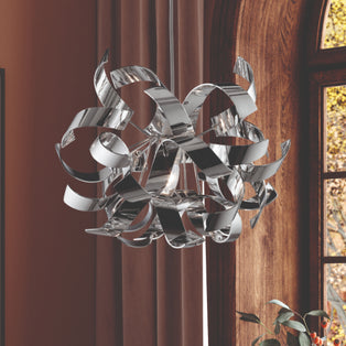 Lyndsay Large Pendant Light Shade Chrome
